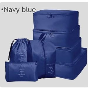 7 Packing Cubes Set Travel Luggage Suitcases Organizer Bags Traveling Tr…